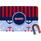 Classic Anchor & Stripes Rectangular Fridge Magnet (Personalized)