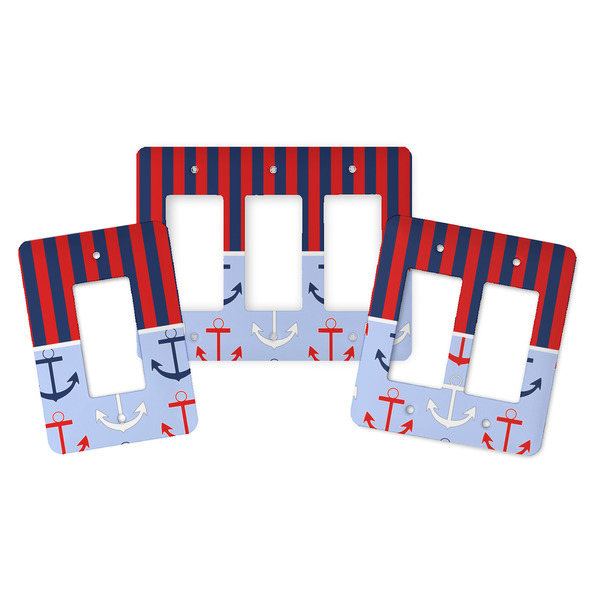 Classic Anchor & Stripes Rocker Light Switch Covers - Parent - ALL VARIATIONS