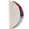 Classic Anchor & Stripes Round Linen Placemats - HALF FOLDED (single sided)