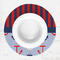 Classic Anchor & Stripes Round Linen Placemats - LIFESTYLE (single)