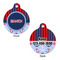 Classic Anchor & Stripes Round Pet ID Tag - Large - Approval