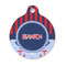 Classic Anchor & Stripes Round Pet Tag