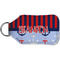 Classic Anchor & Stripes Sanitizer Holder Keychain - Small (Back)