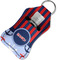 Classic Anchor & Stripes Sanitizer Holder Keychain - Small in Case
