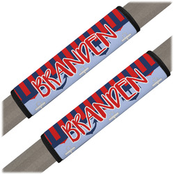 Classic Anchor & Stripes Seat Belt Covers (Set of 2) (Personalized)