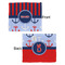 Classic Anchor & Stripes Security Blanket - Front & Back View