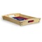 Classic Anchor & Stripes Serving Tray Wood Small - Corner