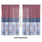 Classic Anchor & Stripes Sheer Curtains Double
