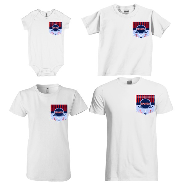 Classic Anchor & Stripes Sized Pockets on Various Products