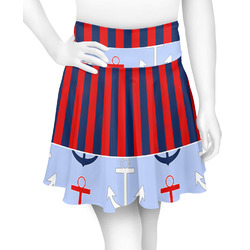 Classic Anchor & Stripes Skater Skirt - X Large