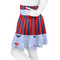 Classic Anchor & Stripes Skater Skirt - Side