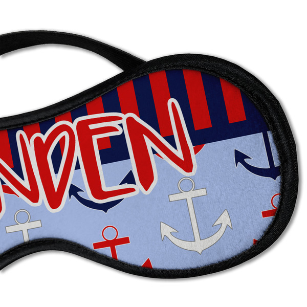 Classic Anchor & Stripes Sleeping Eye Mask - DETAIL Large