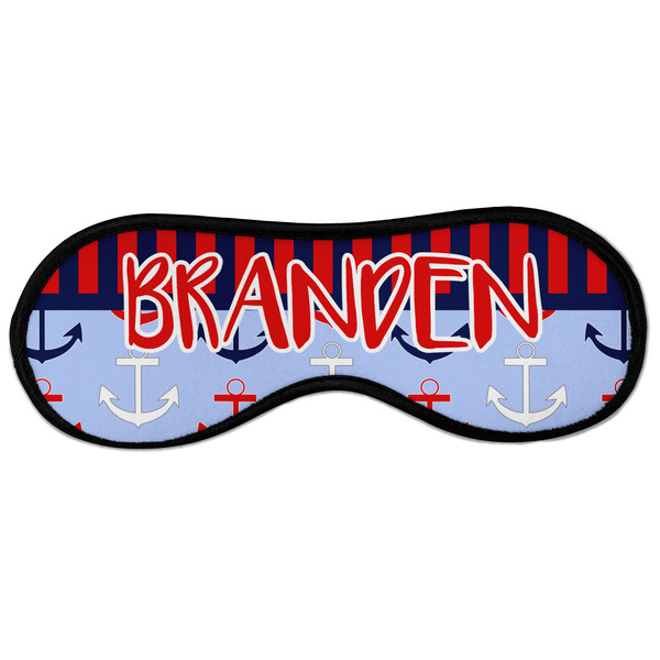 Classic Anchor & Stripes Sleeping Eye Mask - Front Large