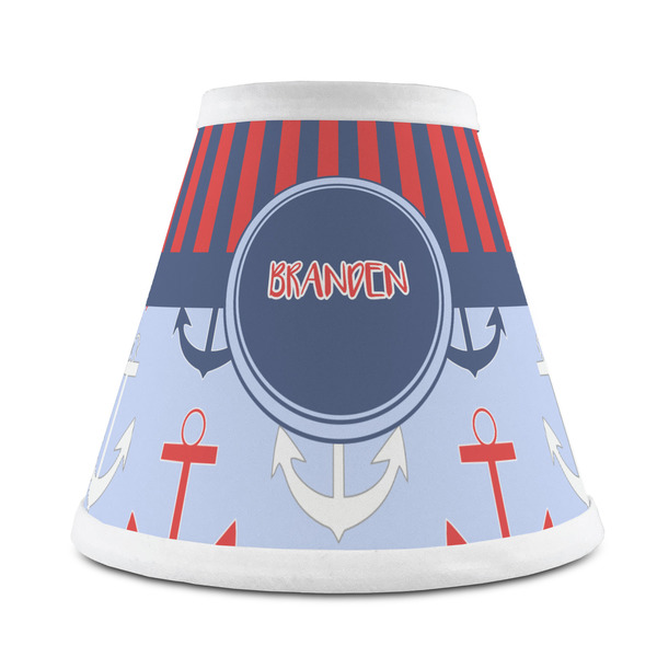 Custom Classic Anchor & Stripes Chandelier Lamp Shade (Personalized)