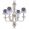 Classic Anchor & Stripes Small Chandelier Shade - LIFESTYLE (on chandelier)