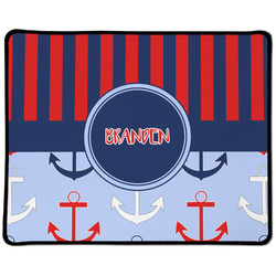 Classic Anchor & Stripes Large Gaming Mouse Pad - 12.5" x 10" (Personalized)