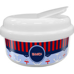 Classic Anchor & Stripes Snack Container (Personalized)