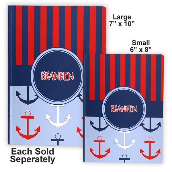 Classic Anchor & Stripes Soft Cover Journal - Compare