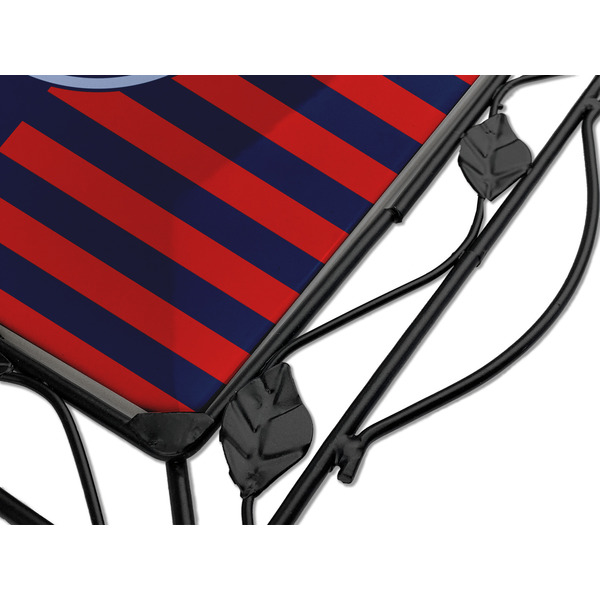 Classic Anchor & Stripes Square Trivet - Detail