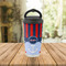 Classic Anchor & Stripes Stainless Steel Travel Cup Lifestyle