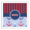 Classic Anchor & Stripes Paper Dinner Napkins (Personalized)