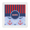 Classic Anchor & Stripes Standard Decorative Napkins (Personalized)