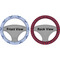 Classic Anchor & Stripes Steering Wheel Cover- Front and Back