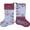 Classic Anchor & Stripes Holiday Stocking - Double-Sided - Neoprene (Personalized)