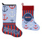 Classic Anchor & Stripes Stockings - Side by Side compare