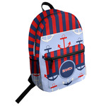 Classic Anchor & Stripes Student Backpack (Personalized)