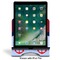 Classic Anchor & Stripes Stylized Tablet Stand - Front with ipad