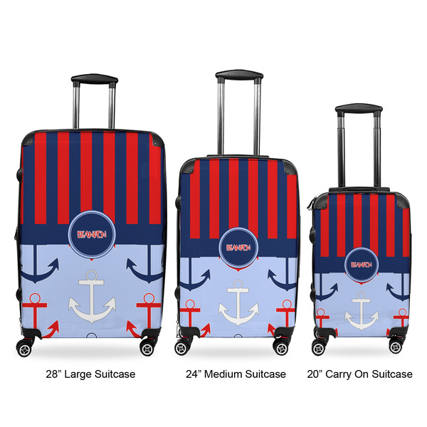 Classic Anchor & Stripes Suitcase Set 1 - APPROVAL