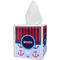 Classic Anchor & Stripes Tissue Box Cover w/ Name or Text