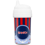 Classic Anchor & Stripes Sippy Cup (Personalized)