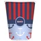 Classic Anchor & Stripes Waste Basket (Personalized)
