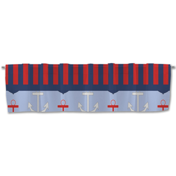 Classic Anchor & Stripes Valance - Front