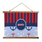 Classic Anchor & Stripes Wall Hanging Tapestry - Wide (Personalized)