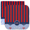 Classic Anchor & Stripes Facecloth / Wash Cloth (Personalized)