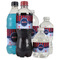 Classic Anchor & Stripes Water Bottle Label - Multiple Bottle Sizes