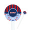 Classic Anchor & Stripes Round Plastic Stir Sticks (Personalized)