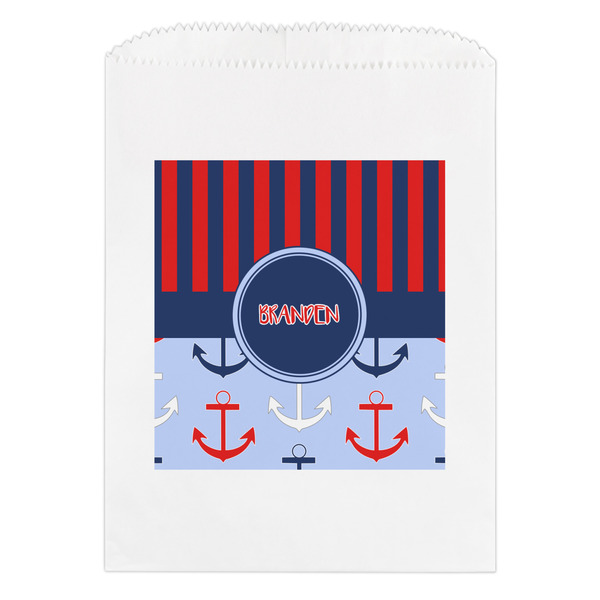 Custom Classic Anchor & Stripes Treat Bag (Personalized)