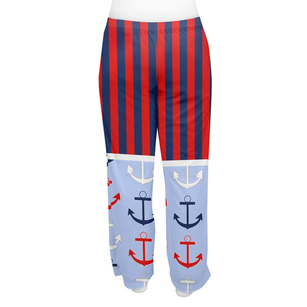 Classic Anchor & Stripes Women's Pj on model - Back