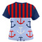 Classic Anchor & Stripes Women's T-shirt Back