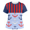 Classic Anchor & Stripes Womens Crew Neck T Shirt - Main