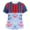 Classic Anchor & Stripes Women's Crew T-Shirt - 2X Large