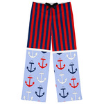 Classic Anchor & Stripes Womens Pajama Pants - M