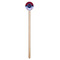 Classic Anchor & Stripes Wooden 7.5" Stir Stick - Round - Single Stick