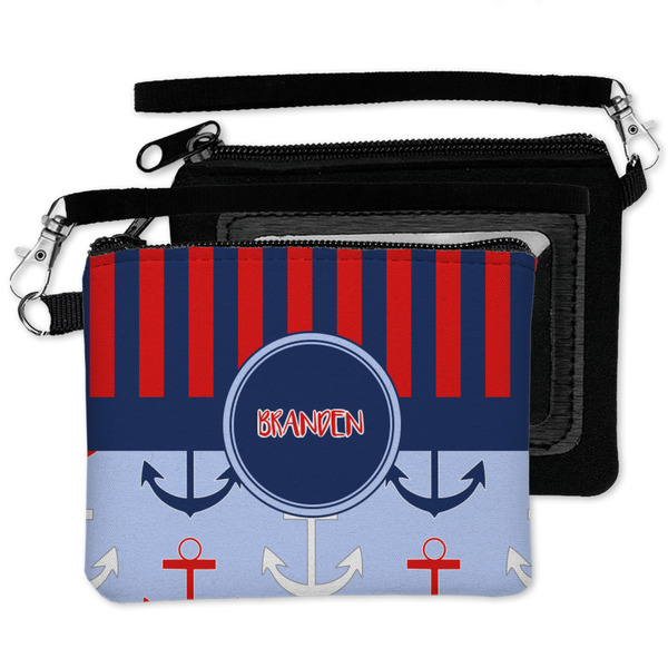 Classic Anchor & Stripes Wristlet ID Cases - MAIN