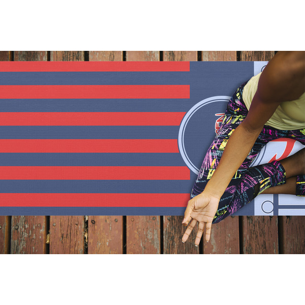 Classic Anchor & Stripes Yoga Mats - LIFESTYLE
