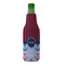 Classic Anchor & Stripes Zipper Bottle Cooler - FRONT (bottle)